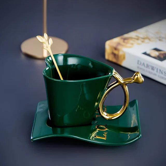Nordic Coffee Mug Home Luxury Love Ceramic