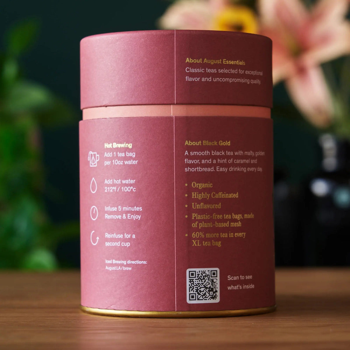 Essentials Organic Black Gold Black Tea - 15 Tea Bags