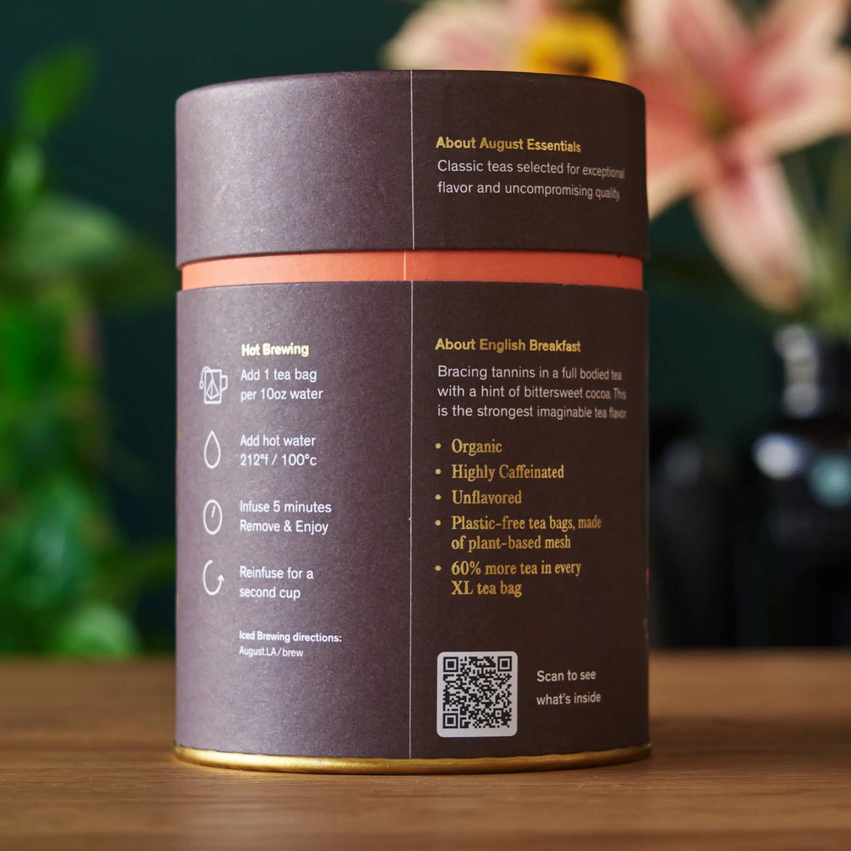 Essentials Organic English Breakfast Black Tea - 15 Tea Bags