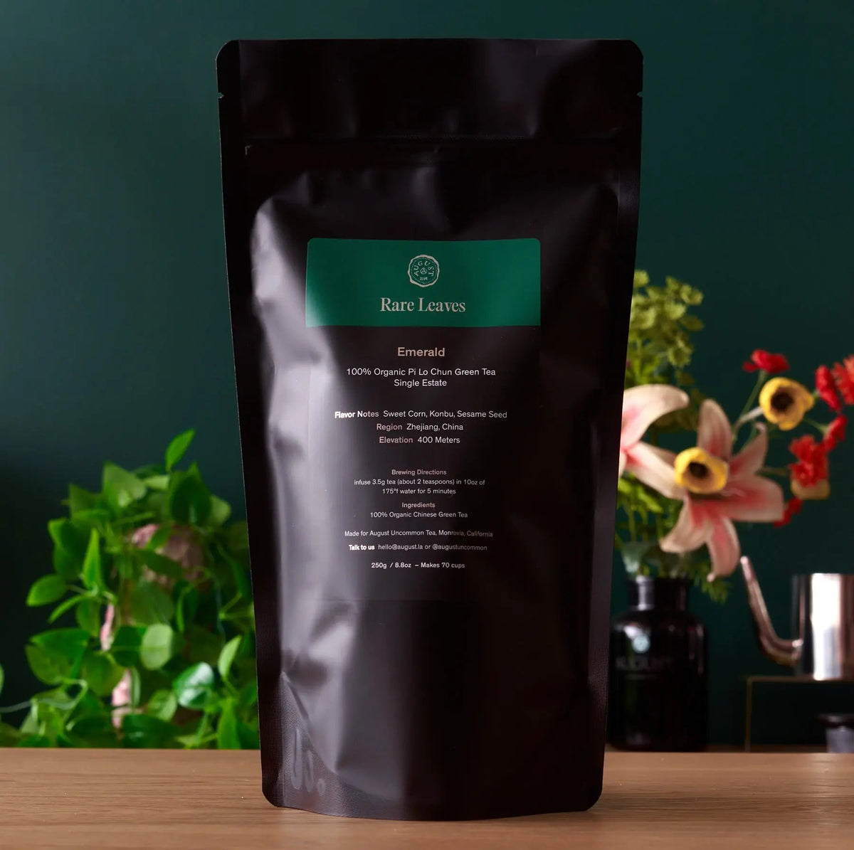 Organic Estate Pi Lo Chun Green Tea - Rare Leaves Emerald - Single