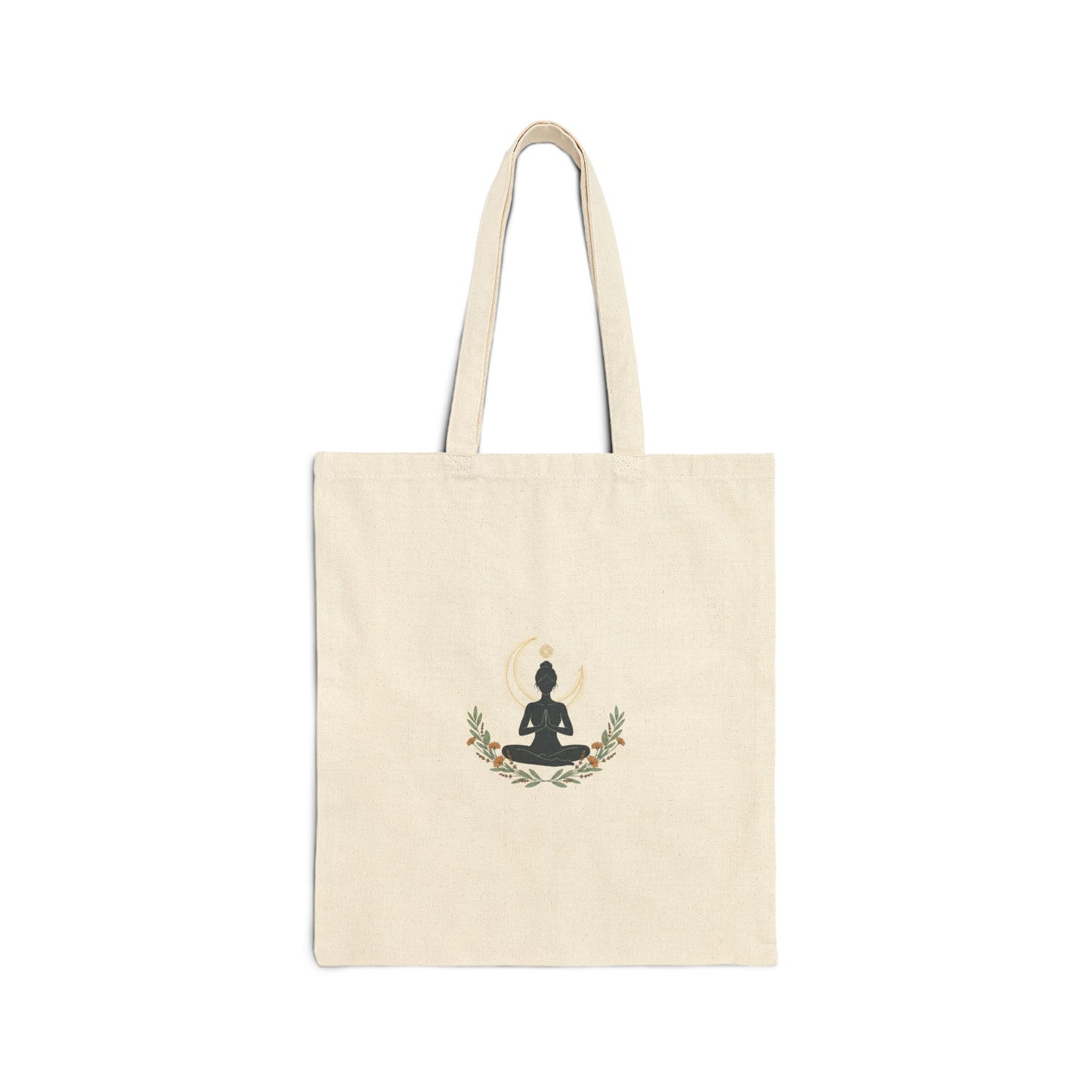 Stoic Sun Wave Tote, Mythic Minimalism canvas tote | wing motif, fate slogan