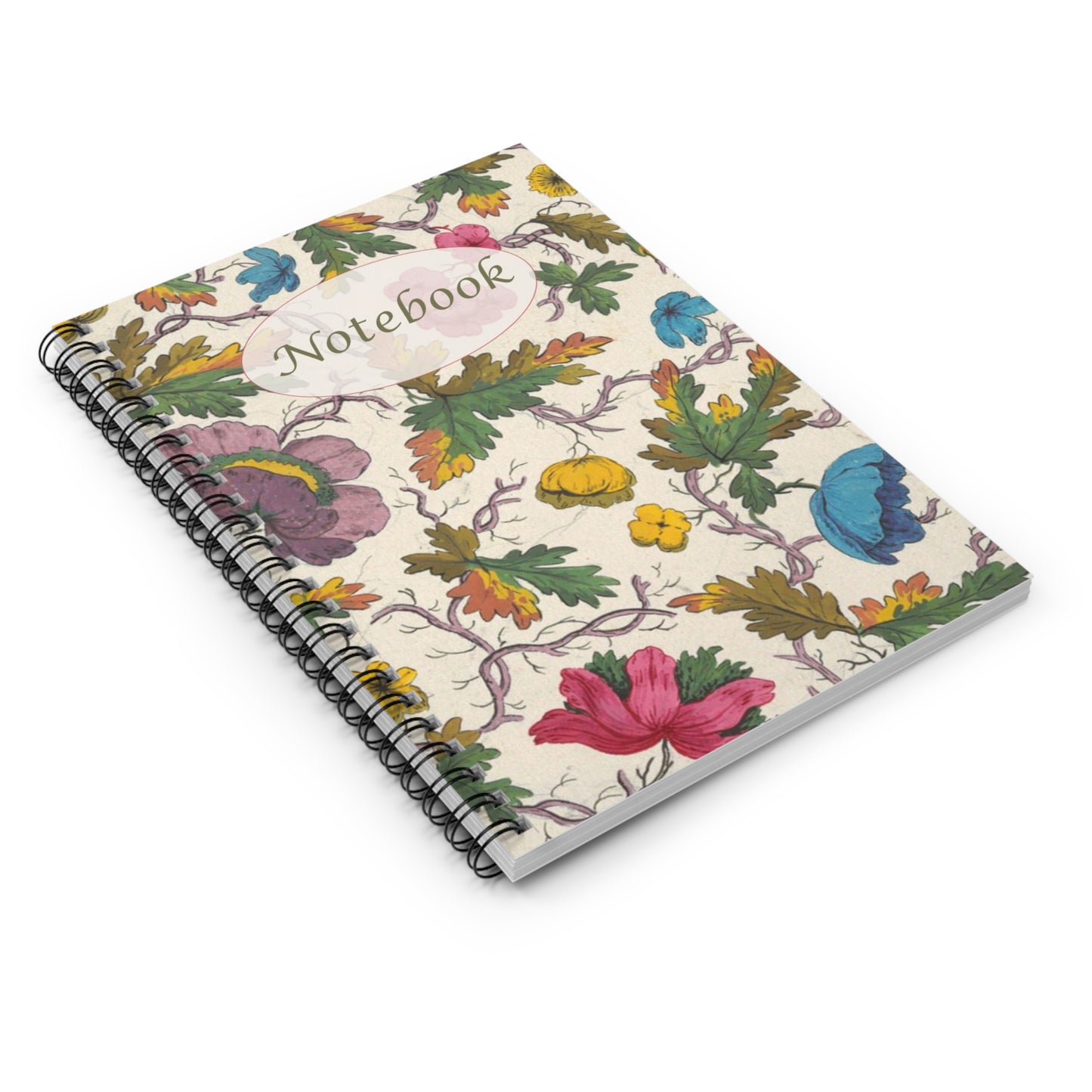 Floral Spiral Notebook – Minimal Everyday Writing
