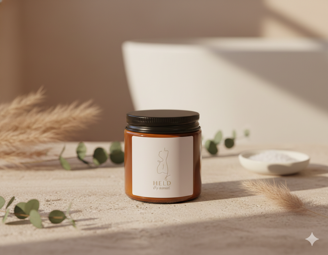 Amber Jar Soy Candle — Hand-Poured Scented Candle (Multi-Size)