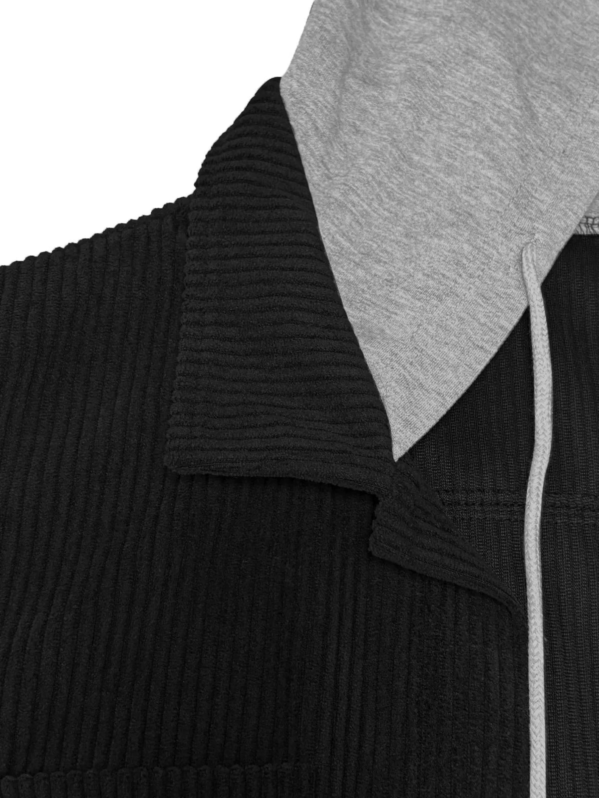 Relaxed Corduroy Hooded Button-Down Jacket – Plus Size