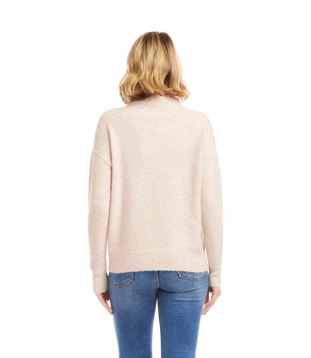 Karen Kane Relaxed Mock Neck Sweater
