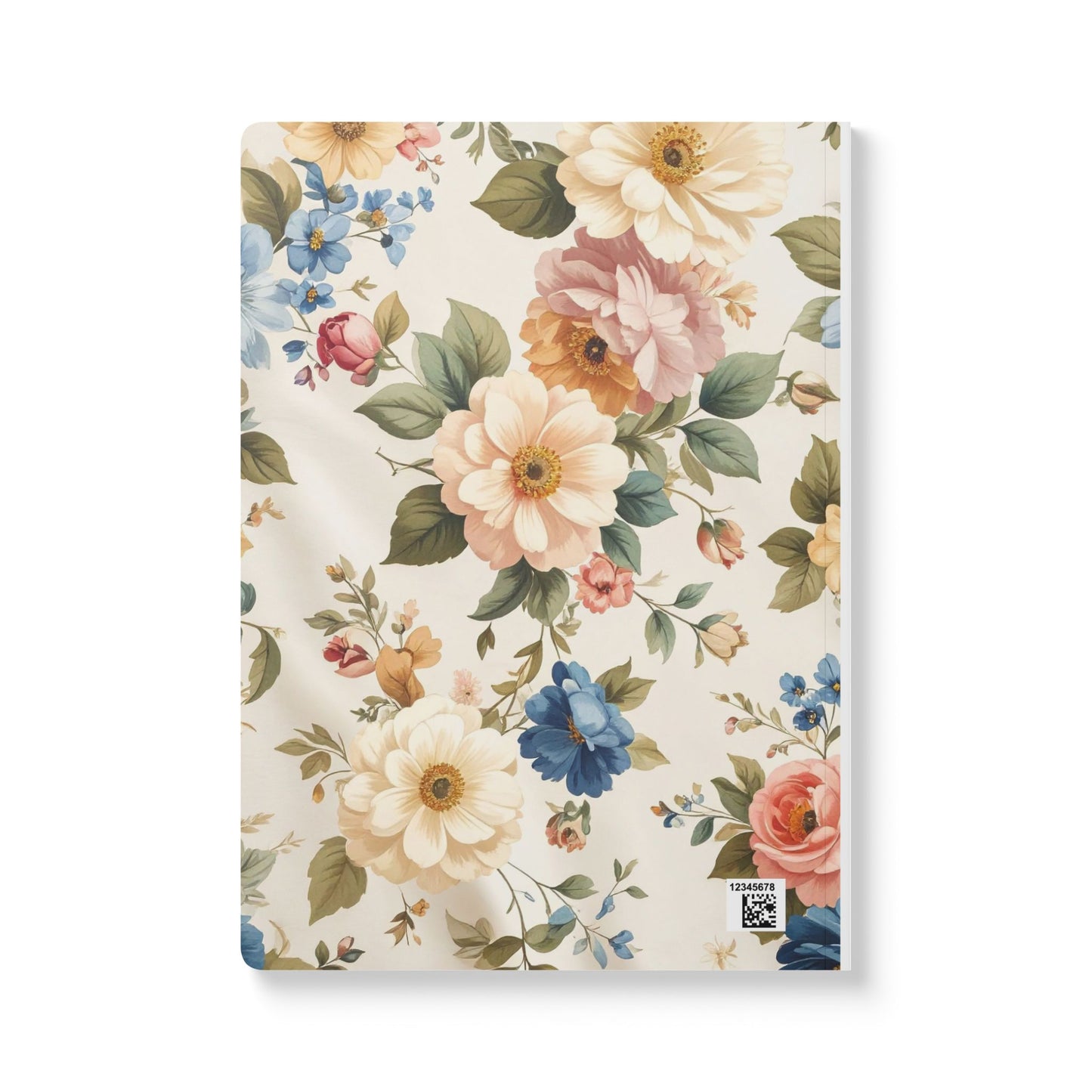 Floral "Petty Thoughts, Peaceful Pages" Softcover Journal — Vintage Bouquet Notebook for Journaling & Gifts