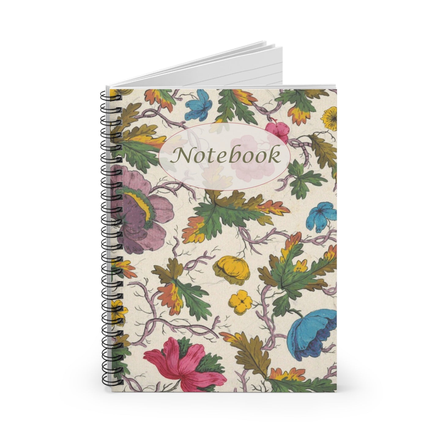 Floral Spiral Notebook – Minimal Everyday Writing