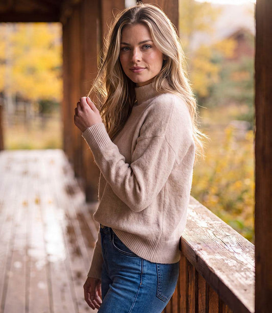Karen Kane Relaxed Mock Neck Sweater