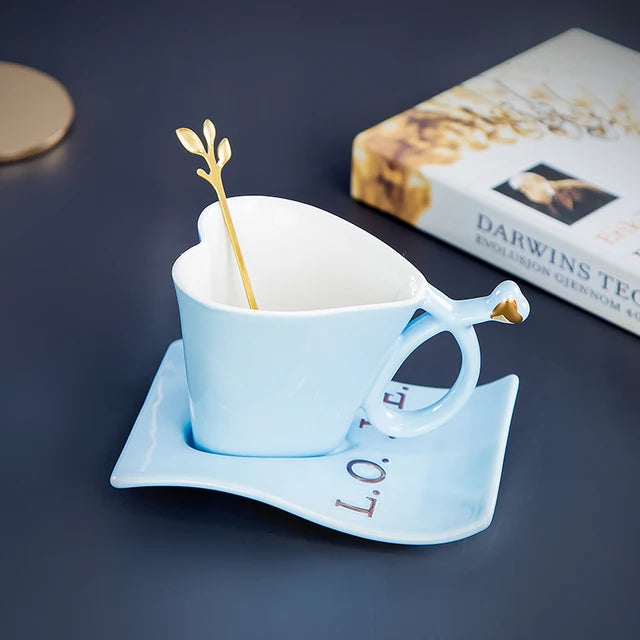 Nordic Coffee Mug Home Luxury  Love Ceramic