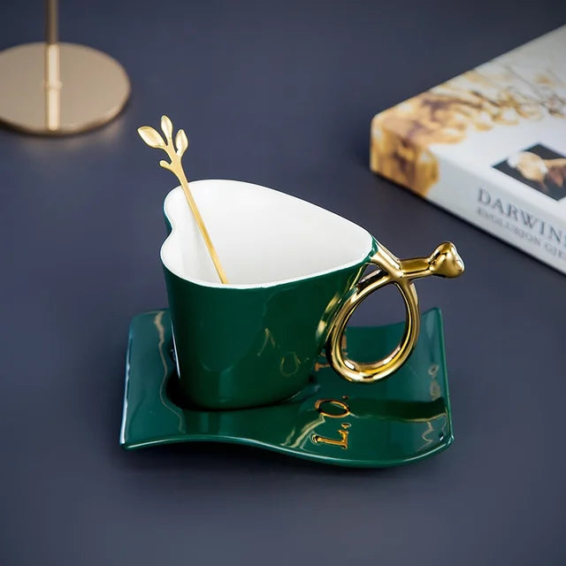 Nordic Coffee Mug Home Luxury  Love Ceramic