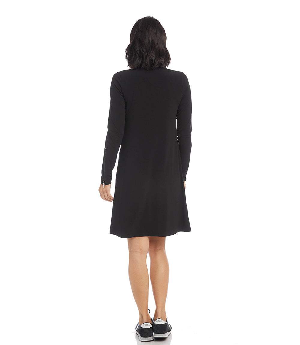 Karen Kane Zip Up Travel Jersey Dress