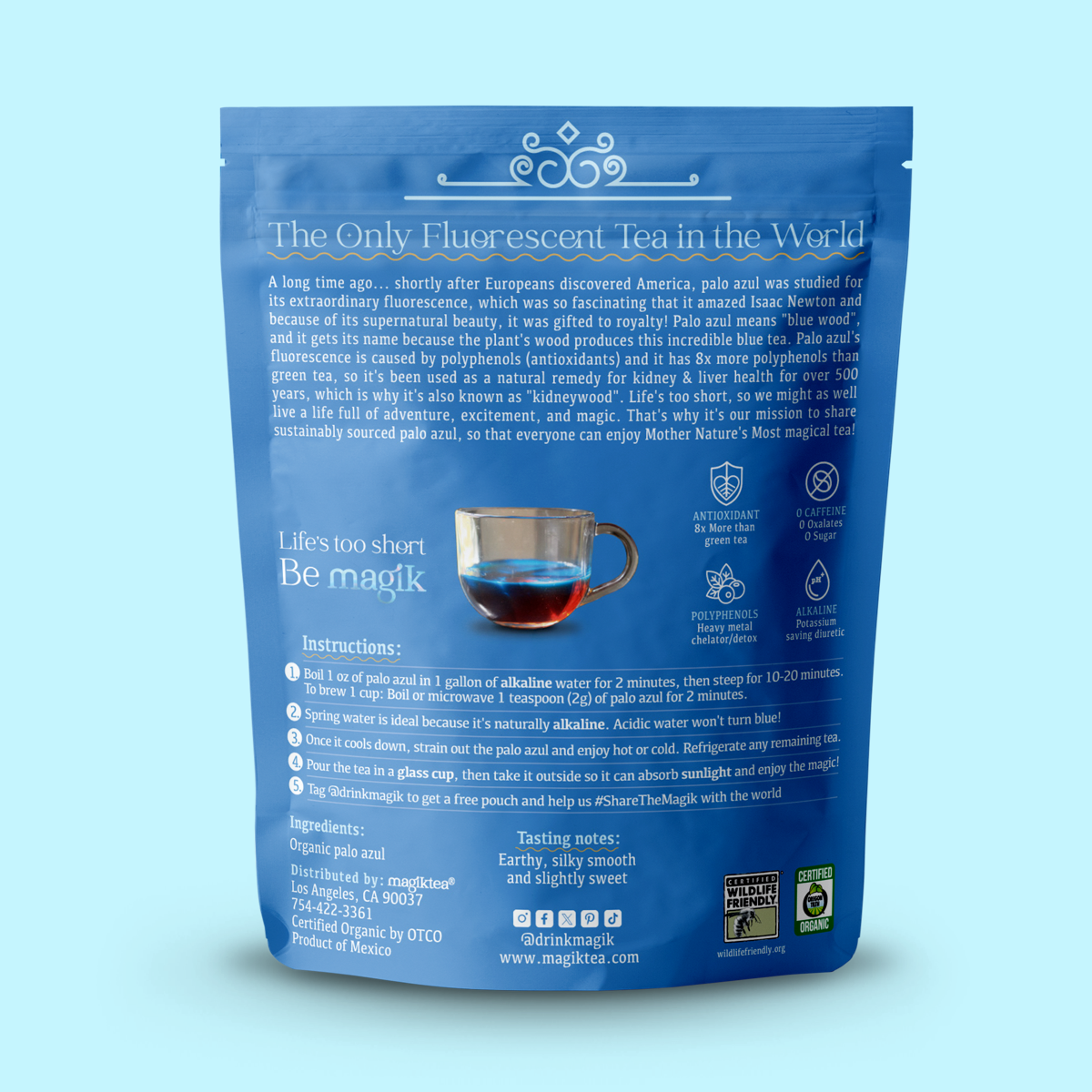 Palo Azul, Loose Tea, 5 oz (75 cups), USDA Organic