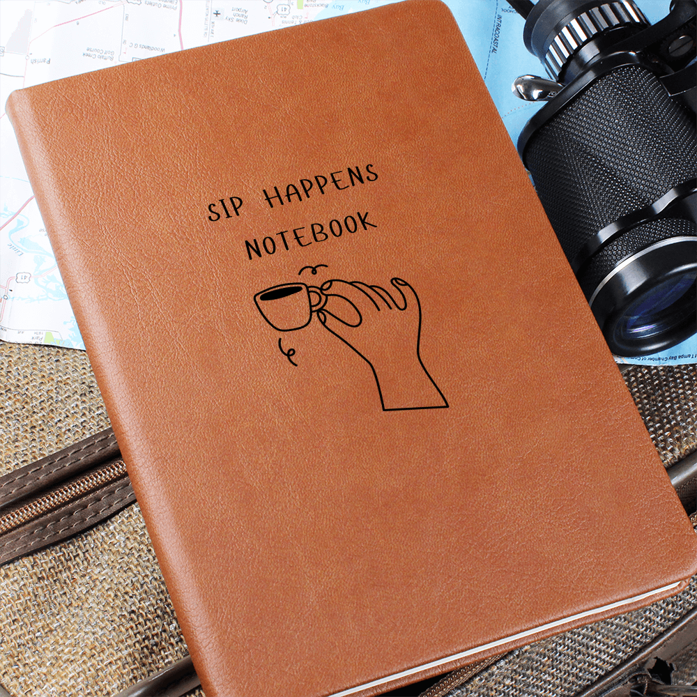 Sip Happens — Softcover Notebook