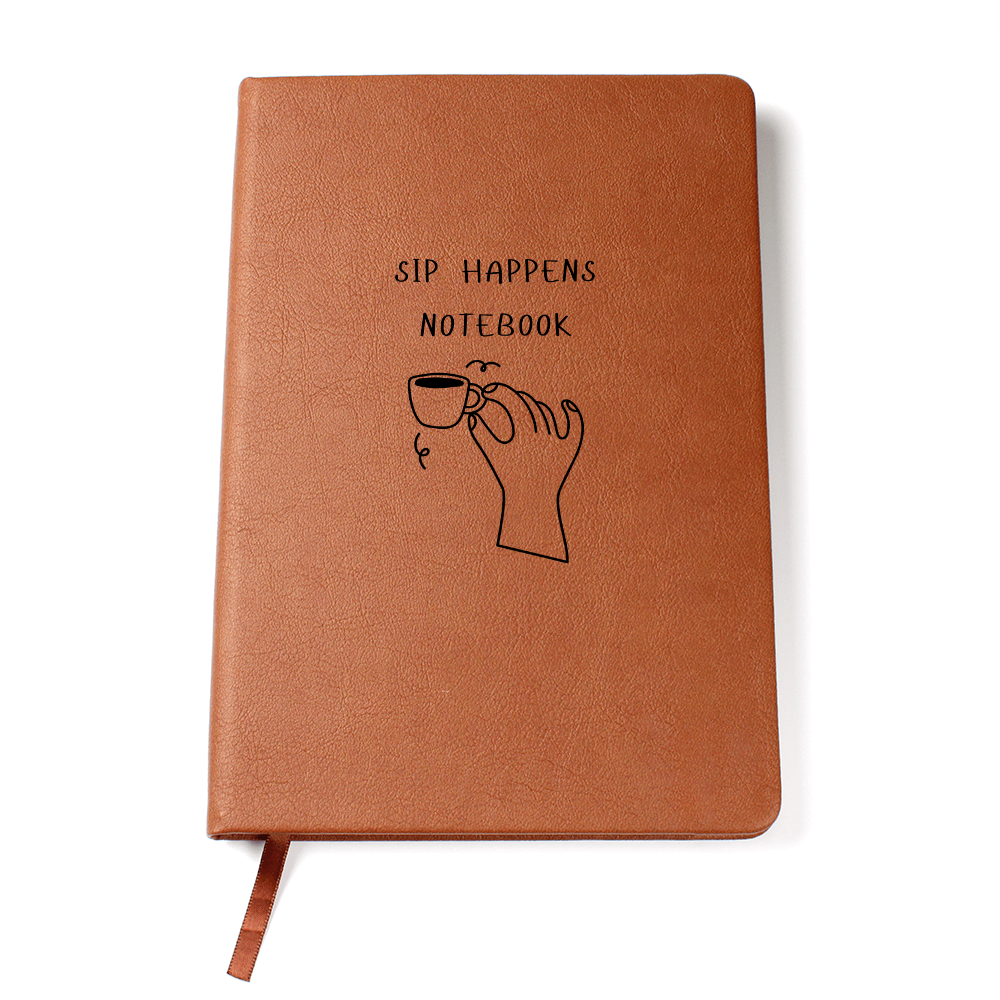 Sip Happens — Softcover Notebook