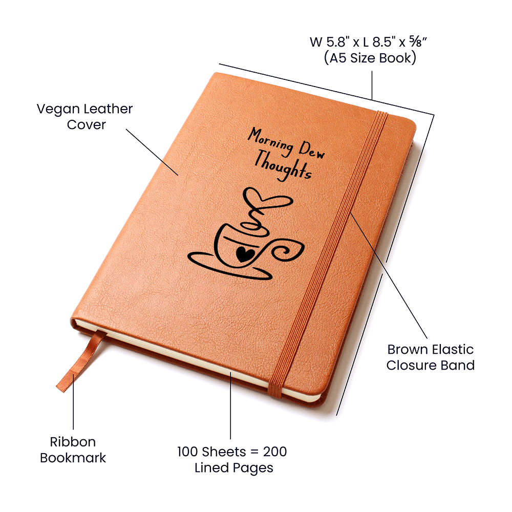 Morning Dew Thoughts — A Cozy Tea-Inspired Reflection Notebook
