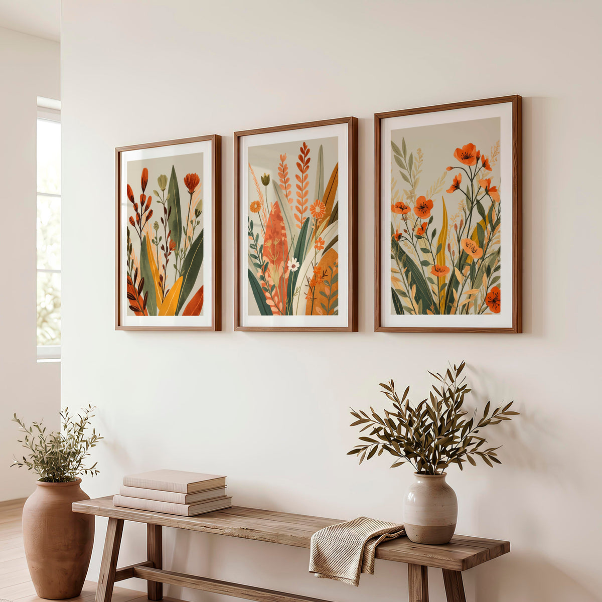 Wildflower Meadow japandi style art