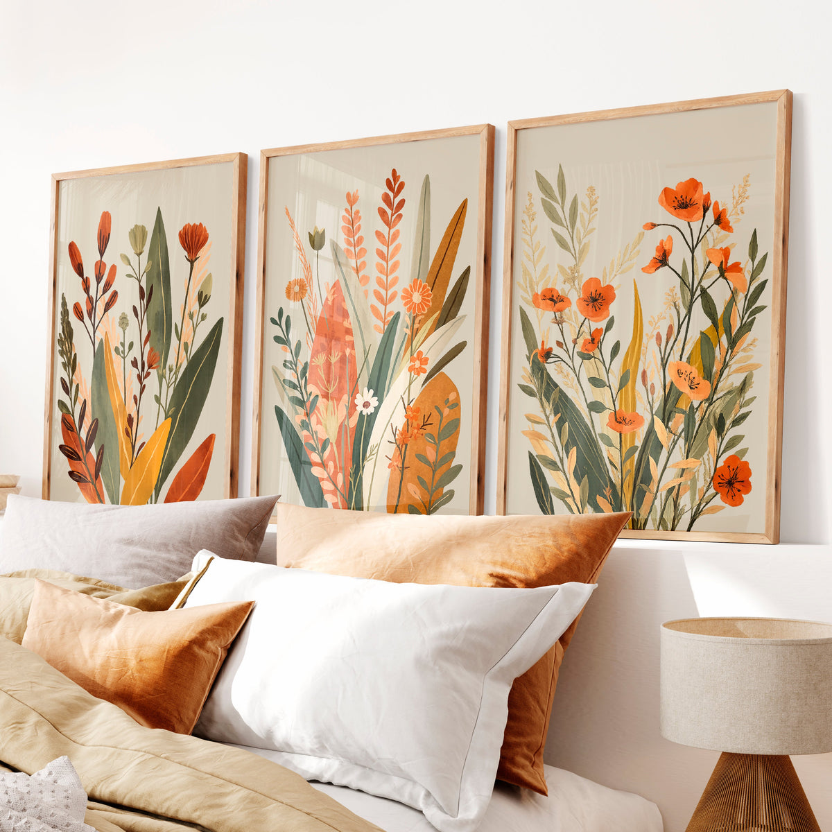 Wildflower Meadow japandi style art