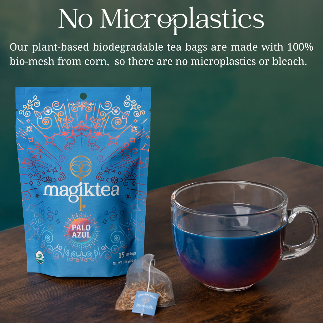Palo Azul, 15 Plant-Based Tea Bags, USDA Organic